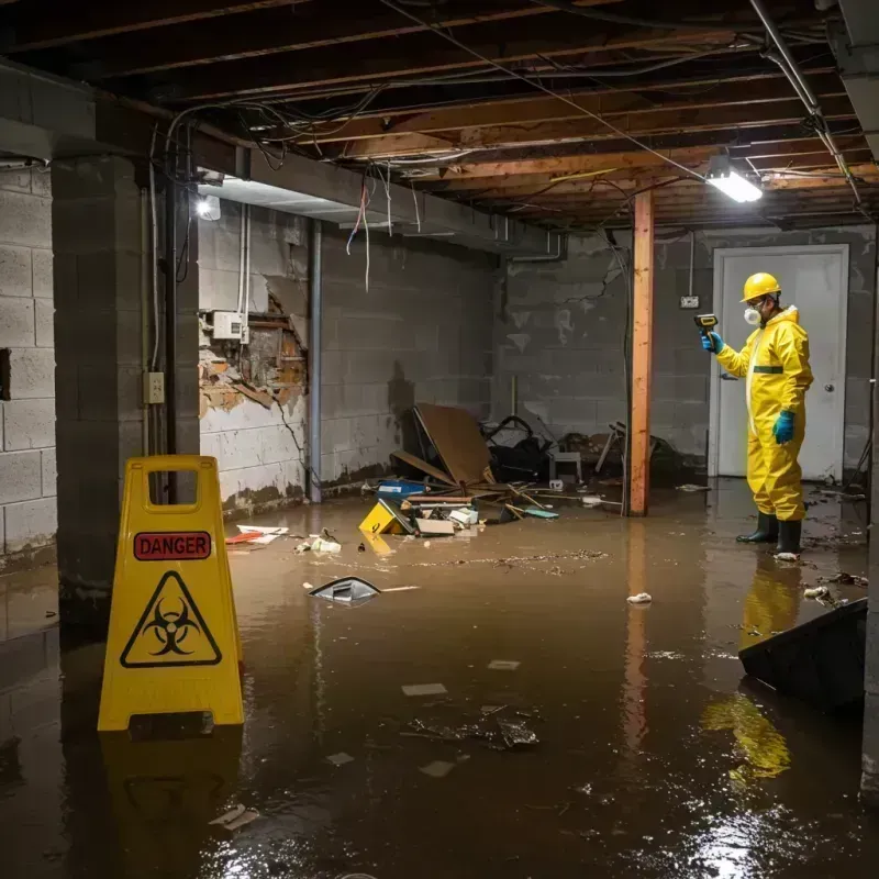 Flooded Basement Electrical Hazard in Manitou Springs, CO Property