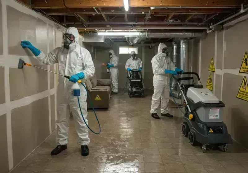 Basement Moisture Removal and Structural Drying process in Manitou Springs, CO